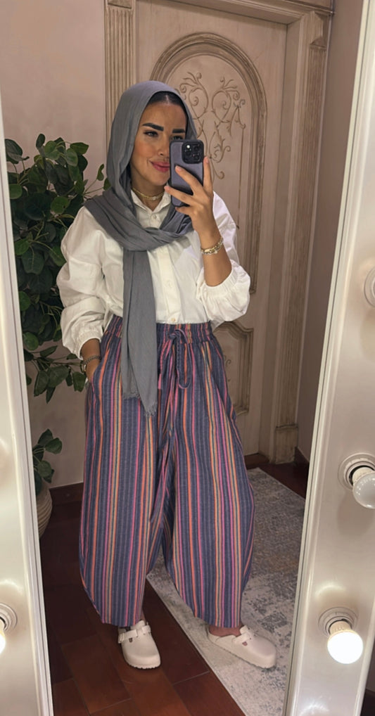 Linen Balloon Pants