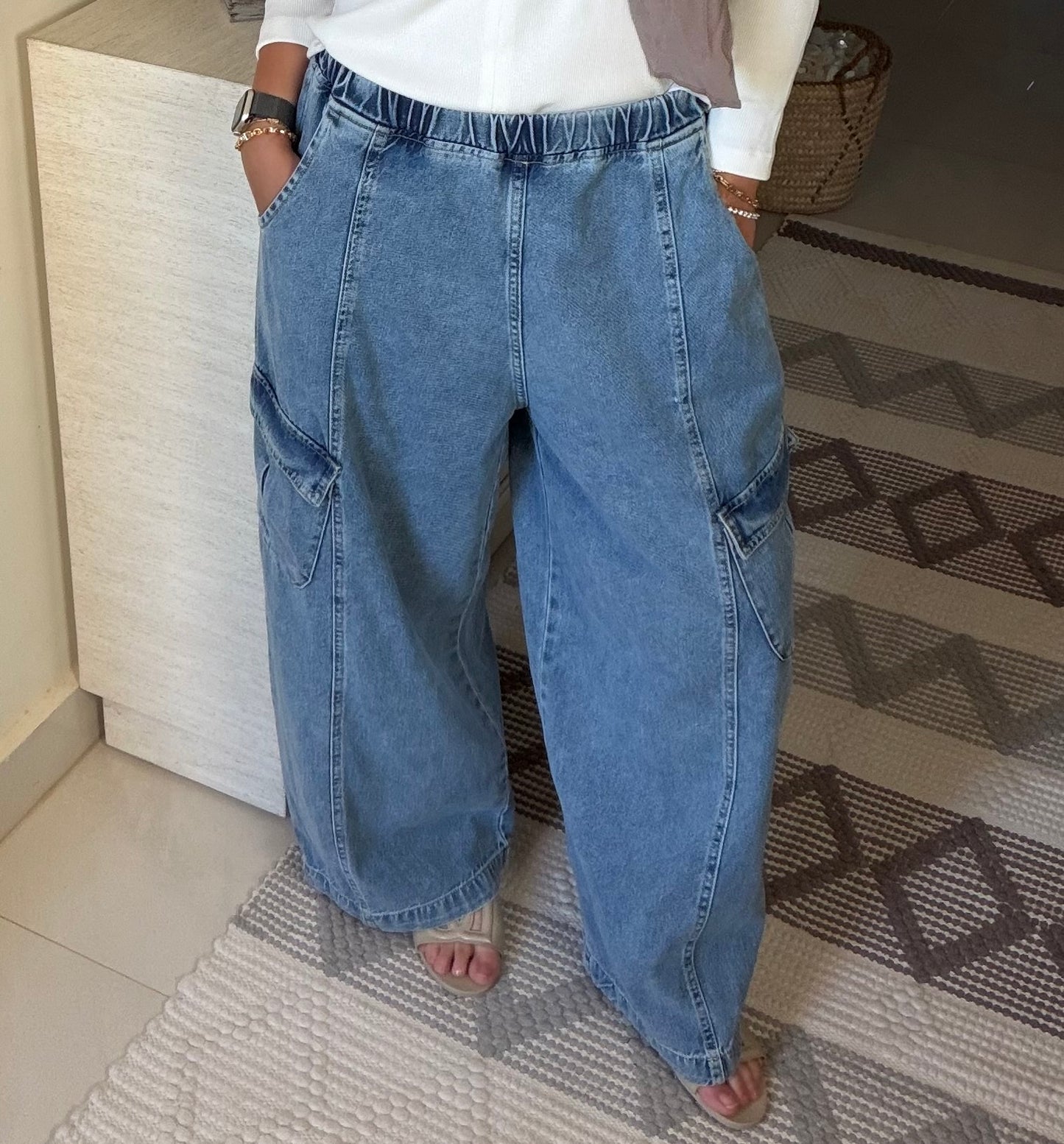 Cargo Denim Pants