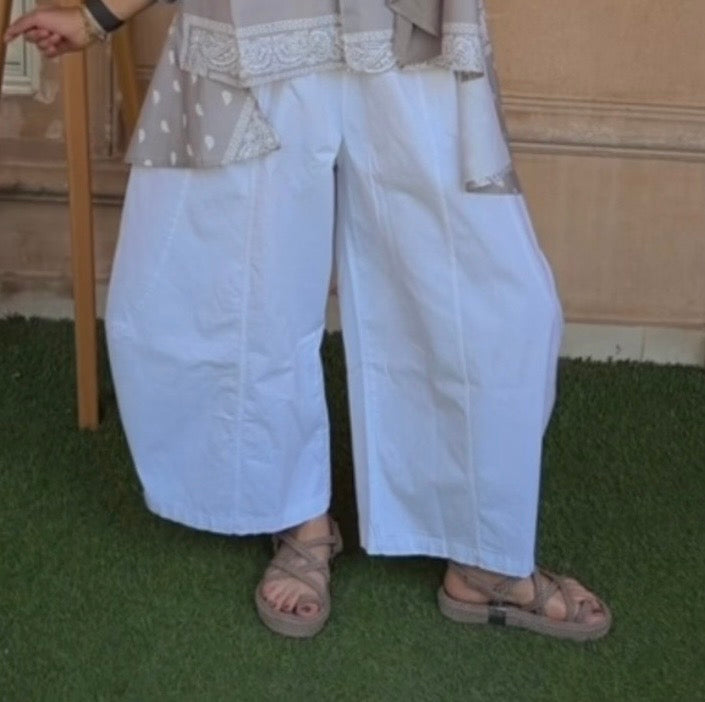 White Balloon Pants